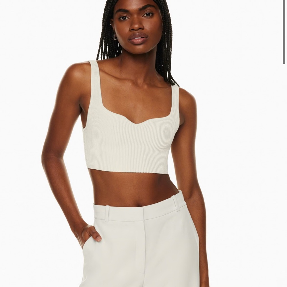 Sculpt Knit Notch Tank